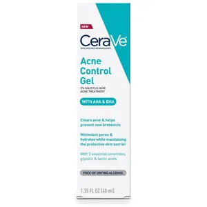 Cerave Acne Control Gel 2% Salicylic Acid Acne Treatment with AHA & BHA